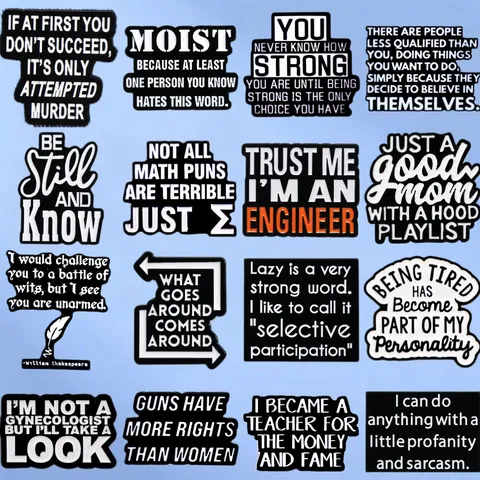 Lustige Humorvolle Englische Slogan Emaille Brosche Personalisierte Legierung Abzeichen Personalisierte Nische Metall Anstecknadel Für Schultasche Kleidung Dekoration Geschenk