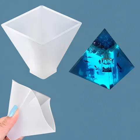 Silicone Mold DIY Resin Craft Molds For Pyramid Heart Storage Box Strawberry Earring Pendant Casting Handmade Jewelry Tools