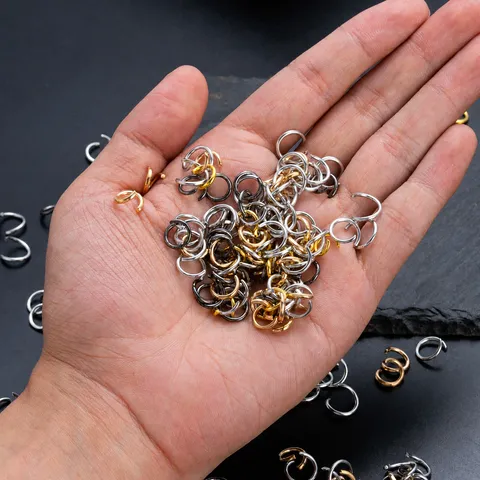 DIY Metal Open Jump Rings Colorful Iron Connecting Rings For Jewelry Making Keychain Accessories Necklaces Bracelets Craft Findings