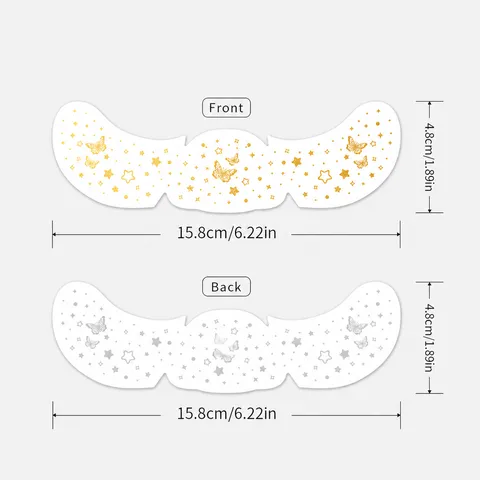 Waterproof Temporary Face Tattoo Stickers Golden Bronzing Freckle Stickers Music Festival Party Makeup Body Art Decals