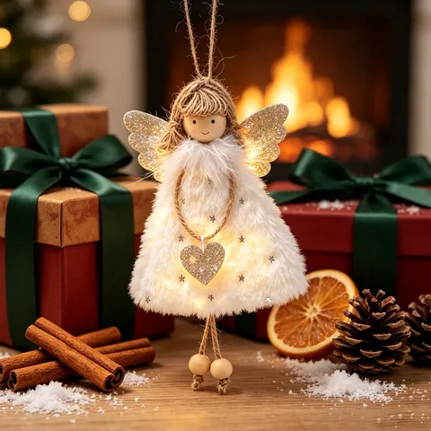 Christmas Doll Pendant Angel Girl Ornament Christmas Tree Decoration Children's Gift
