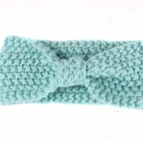 Bandeau Bébé en Tricot avec Nœud Turban Chaud à Crochet Cache-oreilles pour Tout-petits Accessoires de Cheveux pour Photographie Nouveau-né