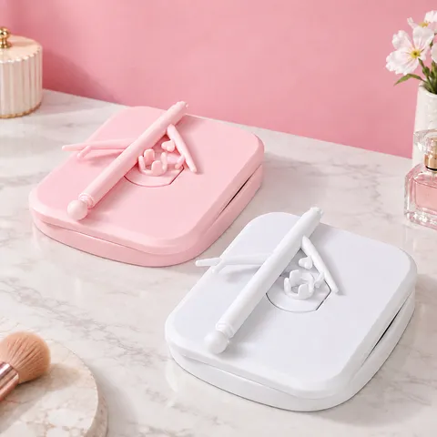 Minimalist Desktop Makeup Mirror With Jewelry Storage Base High Definition Rotating Table Mirror For Bedroom Dormitory Beauty Tool
