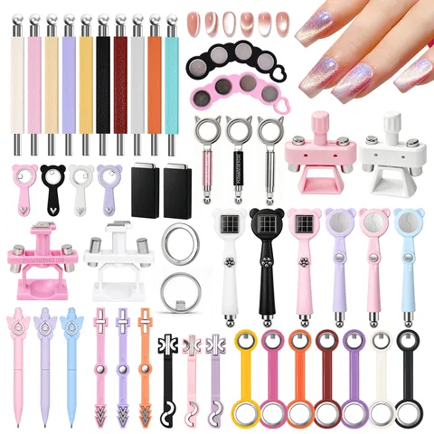 Herramientas de Imán para Uñas de Ojo de Gato Profesionales Varita Magnética Fuerte para Gel de Esmalte Accesorios de Manicura DIY para Mujer