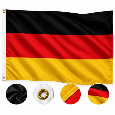Bandera Nacional Alemana Alemania Bandera Poliéster Duradera Impermeable Partido De Fútbol Copa Del Mundo Pancarta