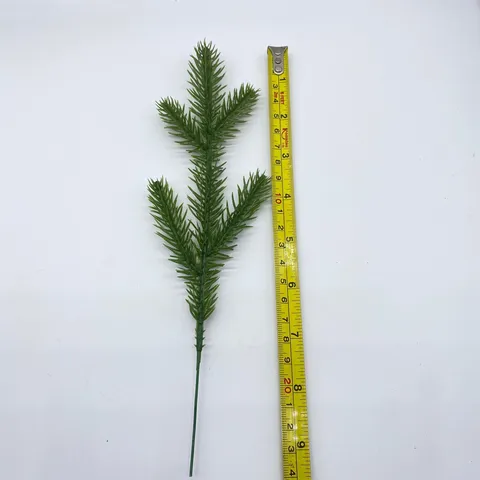 Realistic Artificial Pine Branch Simulation Green Pine Needles Plastic Tree Branch For DIY Floral Decoration Christmas Holiday Home Party Supply