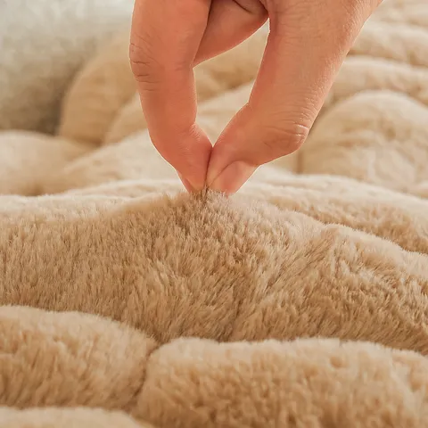 Rose Velvet Irregular Sofa Cushion Cover Soft Long Plush Decorative Furniture Protector Anti-Scratch Non-Slip Couch Mat For Living Room