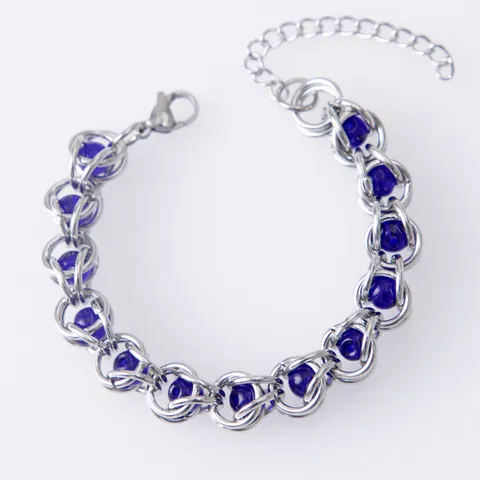 10mm Brede Dubbellaagse Roestvrijstalen Kraal Armband Hip Hop Gepersonaliseerde Sieraden Voor Vrouwen Enkelband Ketting