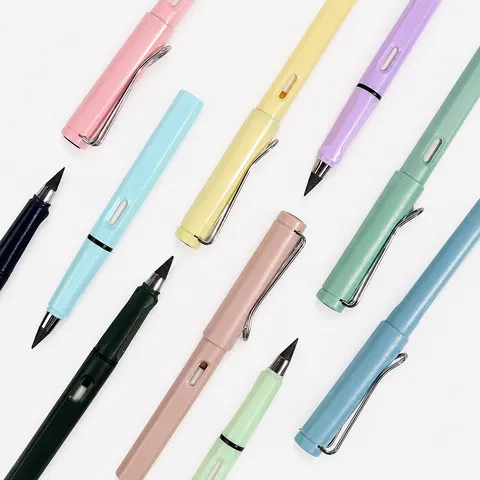 Portable Inkless Eternal Pencil Plastic Technology Writing Tool For Students Posture Correction Tool Office Stationery