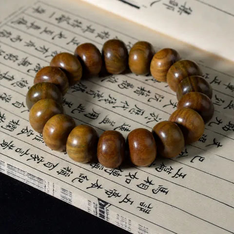 Pulsera de Cuentas de Madera Natural Minimalista Zen Budista Cuentas de Ábaco Cadena de Mano Para Hombres Mujeres Joyería Meditativa Diaria