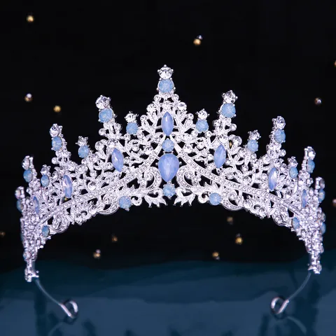 Luxurious Alloy Rhinestone Wedding Crown Bridal Tiara For Women Birthday Party Pageant Event Handcrafted Queen Hair Jewelry