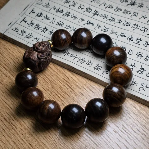 Vintage Adlerholz Buddhistische Perlen Armband Mehrlagig Handkette Herren Damen Meditation Gebet Geschnitzte Buddha Schmuck