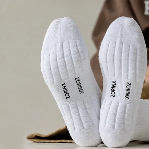 Calze Sportive da Basket per Uomo e Donna con Suola in Spugna Spessa Deodoranti Traspiranti Calze Athletic Crew