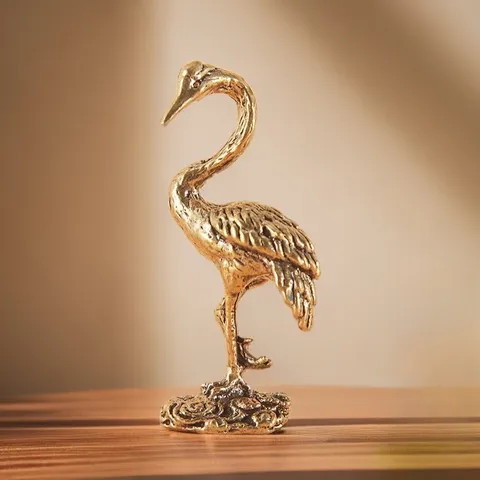 Vintage Antik-Finish Eisen Vogel Figur Solide Metall Spatz Adler Kranich Desktop Ornament Für Wohnzimmer Büro Zuhause Dekoration Kunsthandwerk