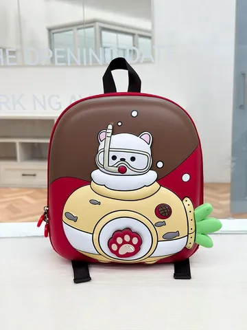 Cartoon Diving Cat Kids Backpack EVA Waterproof School Bag For Kindergarten Boys Girls Cute Animal 3D Stereo Toddler Daypack