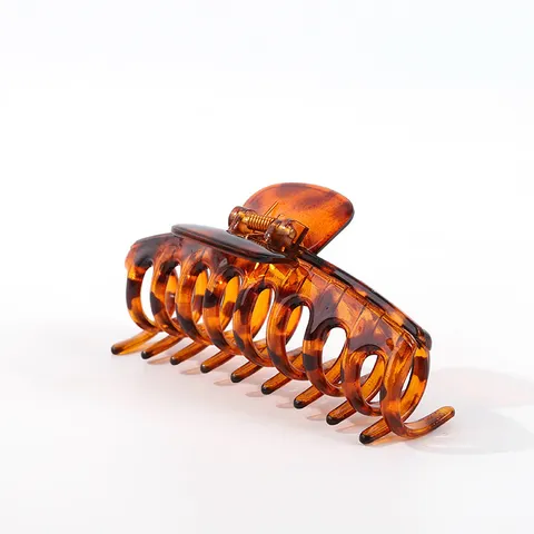 Large Dragon Bone Hair Claw Clip For Women Matte Glossy Leopard Print Shark Clip Non-Slip Hair Crab Fixing Hair Accessories