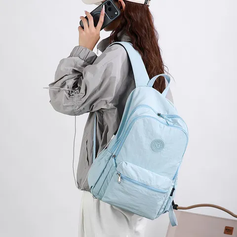 Leichter Faltbarer Rucksack Für Damen Outdoor Reisen Wanderrucksack Wasserabweisender Nylon Sporttagesrucksack Zum Radfahren Klettern