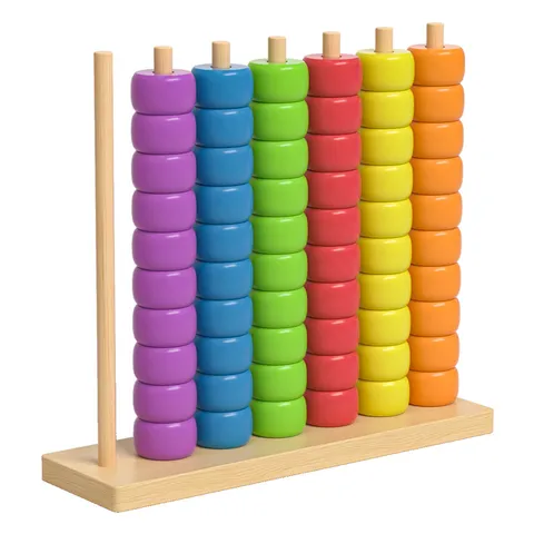 Jeu de Société Puissance Quatre en Bois pour Enfants Jouet Éducatif de Pensée Logique Puzzle 3D Cadeau Interactif