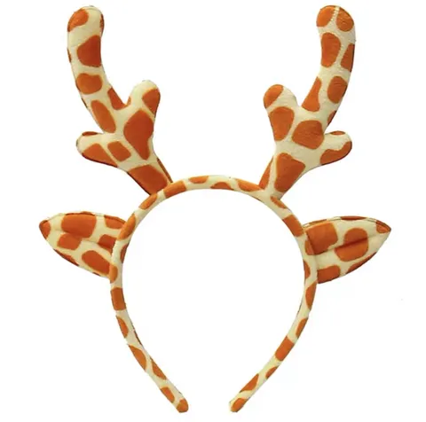 Christmas Reindeer Antler Headband Cute Plush Deer Ears Hair Hoop Sequins Glitter Holiday Hair Clips Party Favors Accessories For Women Kids