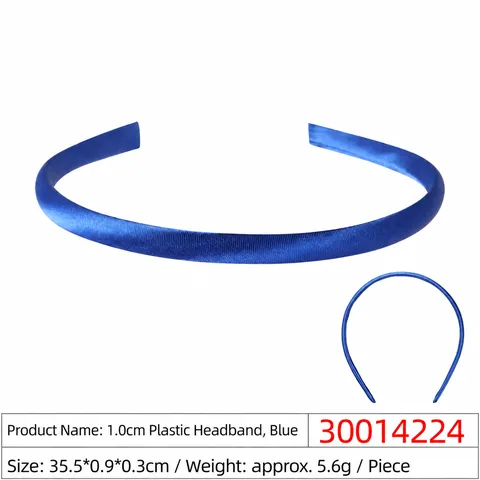 Solid Candy Color Satin Covered Plastic Headbands For Kids Girls DIY Hair Accessories Handmade Minimalist Hair Hoops Everyday Headwear