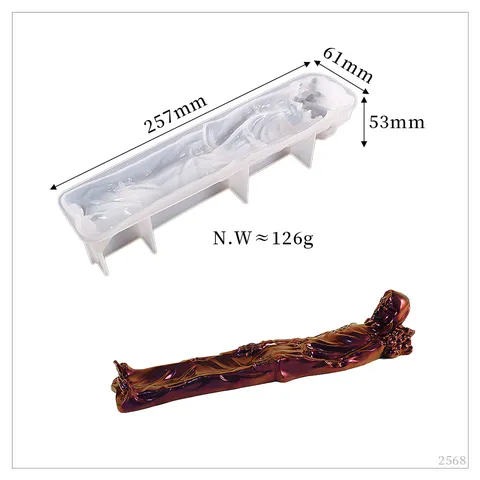Gothic Skull Incense Holder Silicone Mold For DIY Crystal Epoxy Resin Casting Skeleton Zen Incense Burner Crafting Mold Home Decoration