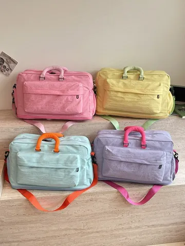 Große Kapazität Nylon Reisetasche Für Damen Herren Fitness Handtasche Wasserdichte Nass Trockentrennung Duffel Wochenend Sporttasche