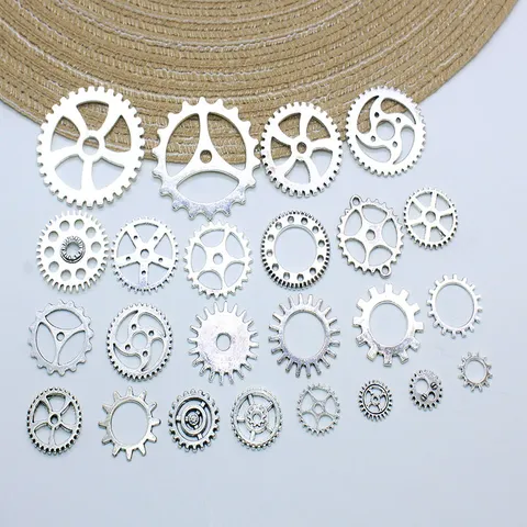 Vintage Steampunk Tandwiel Charms Zinklegering Tandwiel Hangers DIY Sieraden Maken Industriële Stijl Uurwerk Ambachtelijke Decoratieve Accessoires