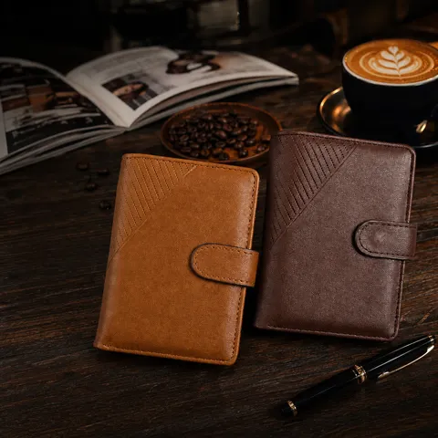 Herren Vintage PU Leder Geldbörse Dreifach Gefaltet Business Casual Multi Kartenfächer Münzfach Mit Ausweisfenster Retro Nähte Portemonnaie Für Herren