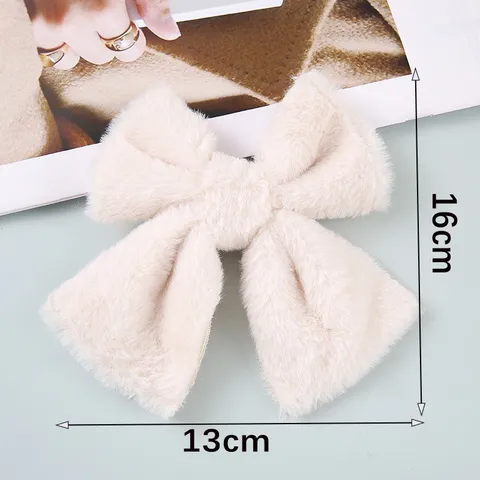 Korean Large Plush Swallowtail Bowknot DIY Jewelry Accessories Sweet Plush Bow For Hair Shoe Socks Headwear Handcrafted Parts