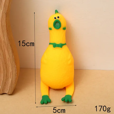 Creative Screaming Chicken Squishy Toy Funny Decompression Pull Stretch Rubber Toy For Stress Relief Novelty Gag Gift For Kids