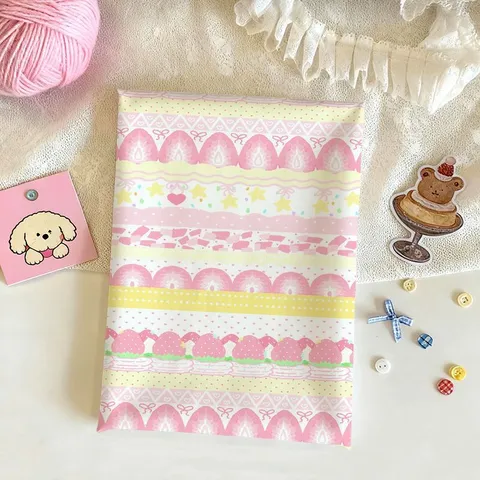 Korean Ins Style Strawberry Printed Plush Tablecloth Aesthetic DIY Fabric Desk Dining Tea Table Decoration Background Cloth