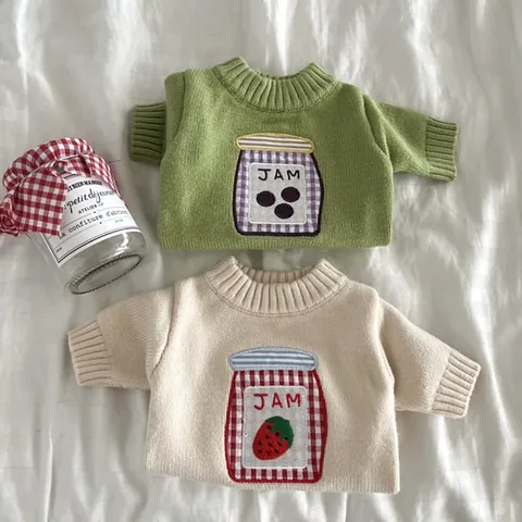 Suéter de Punto para Mascotas Ropa Cálida de Otoño Invierno para Perros Pequeños Gatos Cachorro Parche de Tarro de Mermelada