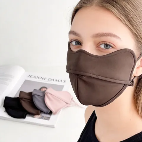 Winter Warm 5D Stereo Face Mask Eye Corner Protection Thickened Windproof Outdoor Cycling Mask Unisex Cotton Face Mask