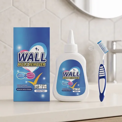Gel Antimuffa per Pareti per Fughe di Piastrelle Pareti Bagno Cucina Lavandino Gel Pulizia Con Spazzola Detergente Profondo Muffa