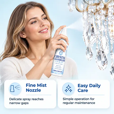 Crystal Chandelier Cleaning Spray For Glass Hanging Lamp Maintenance Daily Dust Remover Shine Polish Care Liquid Agent