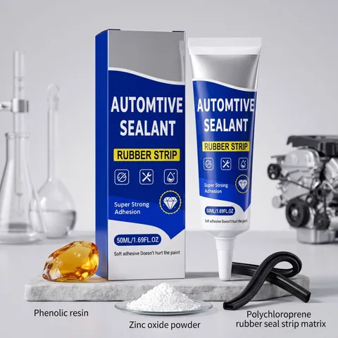 Sellador Automotriz Profesional 50ml Para Unión de Tiras de Caucho Adhesivo de Sellado de Espacios Interiores de Coche
