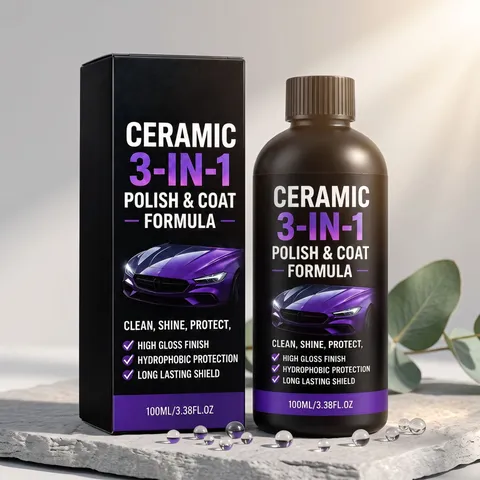 Recubrimiento Cerámico Para Coche Fórmula Pulido Y Capa Alto Brillo Protección Hidrofóbica Mantenimiento Pintura Larga Duración Spray Cuidado Profesional