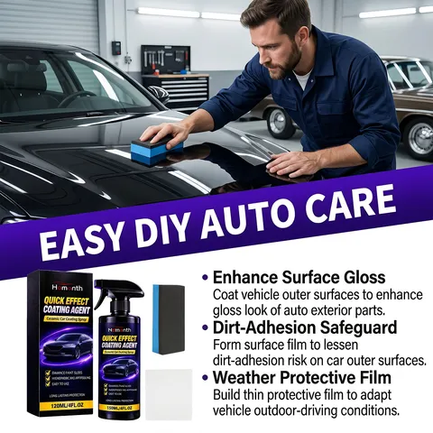 Homonth Spray de Recubrimiento Cerámico Automotriz Potenciador de Brillo de Pintura Agente de Recubrimiento Rápido Hidrofóbico Protección Duradera