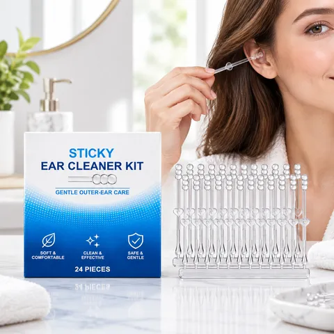 Disposable Sticky Ear Cleaner Soft Transparent Plastic Earwax Removal Sticks Mild Cleaning Tools For External Ear Care