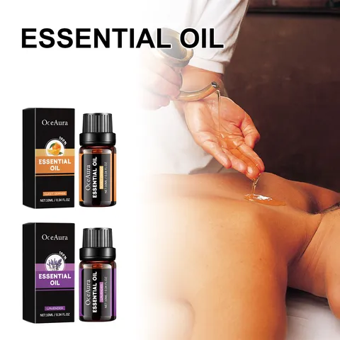 Pure Plantaardige Essentiële Olie Voor Lichaamsmassage Aromatherapie Ontspanning Lavendel Zoete Sinaasappel Geurende Huidverzorgingsolie Voor Huis SPA Diffuser Unisex