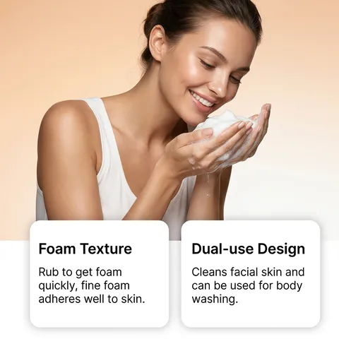 Savonnette au Kaki pour le Nettoyage et la Désodorisation du Corps et du Visage Extrait Végétal Naturel Savon Doux Hydratant Avec Emballage en Papier