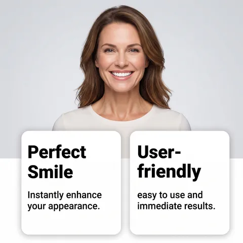 Comfortable Dentures Kit With Upper And Lower Teeth And Thermal Glue Beads For Adults Beauty Smile Accessory Oral Care Set