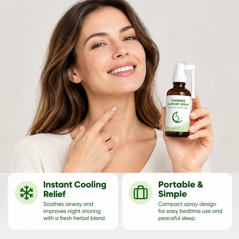 Spray Anti-Russamento alle Erbe Nebbia Orale Portatile Ingredienti Naturali Aiuto per il Sonno per Notti Tranquille