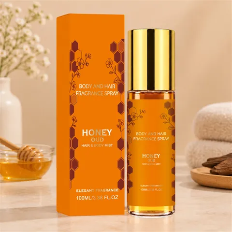 Honey Oud Lichaams en Haar Geurspray Langdurige Verfrissende Geur In Glazen Fles Voor Dagelijkse Lichaamsverzorging Dames Beauty Mist