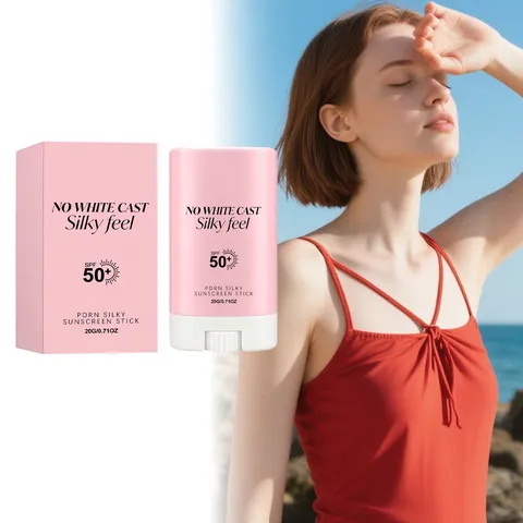 Bâton Solaire Silky PDRN FPS 50+ Hydratant Rafraîchissant Protection UV Visage Léger Non Collant Baume Solaire Extérieur Beauté