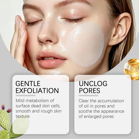Zyvarn Pore Smooth Pads AHA BHA Panthenol Gentle Exfoliating Moisturizing Pore Cleaning Face Treatment Cotton Pad