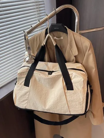 Large Capacity Expandable Travel Bag Dry Wet Separation Fitness Sports Duffel Bag For Men Women Unisex Hospital Maternity Tote Bag