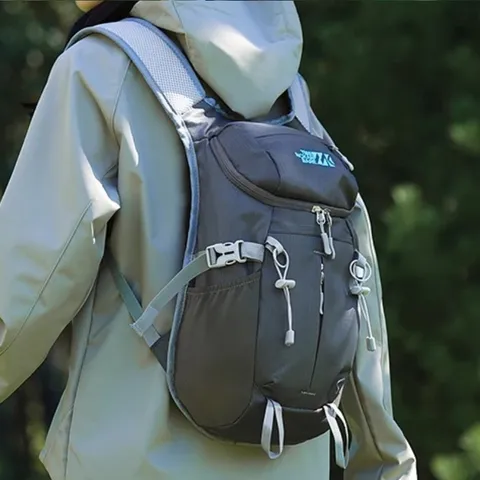 Unisex Lightweight Nylon Hiking Backpack For Outdoor Sports Multifunctional Casual Travel Daypack Breathable Mountaineering Bag