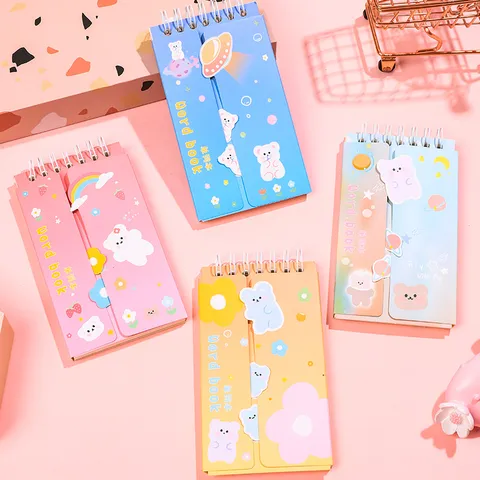 Portable English Vocabulary Word Book Pocket Size Spiral Notebook Student Card Buckle Memo Pad Word Record Notebook