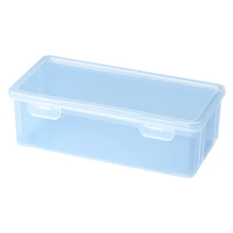 Clear Plastic Pencil Box Large Capacity Stationery Organizer Transparent Desktop Pen Case For School Office Colored Pencil Crayon Storage Container